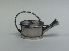 A novelty Antique silver model of a watering can w