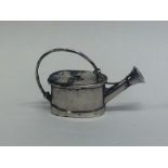 A novelty Antique silver model of a watering can w