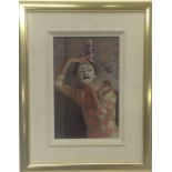 MIKE GORMAN (British b. 1938): A framed oil on board entitled, "Fear