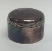 A Georgian silver dome top box with reeded decorat