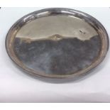An unusual Turkish silver salver with engraved dec
