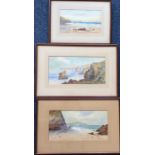 TOM FOLEY: A selection of three framed and glazed
