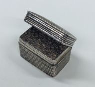 A Georgian silver hinged top nutmeg grater. London