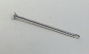 A novelty silver pencil in the form of a nail. Bir