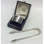 A cased silver commemorative napkin ring together