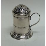 An unusual Georgian silver muffiniere of typical f