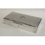 A good quality Edwardian hinged top silver cigaret