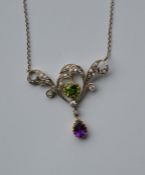 SUFFRAGETTE: A rare attractive pendant decorated w