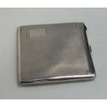 A silver engine turned card case. Birmingham. By C