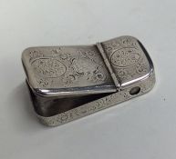 A good quality Victorian silver double-hinged top