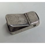 A good quality Victorian silver double-hinged top