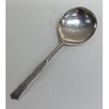 An unusual Antique Norwegian silver spoon decorate