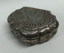 A good quality Norwegian silver snuff box with gil