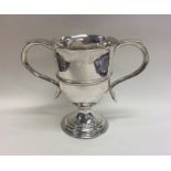 A good Georgian silver two handled trophy cup of t