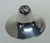 A rare Georgian silver nipple shield of typical de