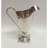 A good Georgian Adams' style silver cream jug on s