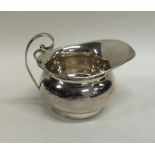 A small silver bachelor's cream jug. Birmingham. B