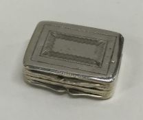 A small Georgian silver bright cut vinaigrette wit