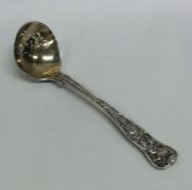 A good quality Georgian chased silver sifter spoon