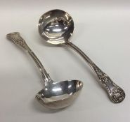 A good pair of Kings' pattern sauce ladles. London