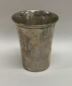 A Dutch silver tapering goblet. Marked to base. Ap