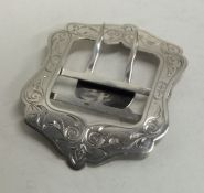 A Georgian Antique silver buckle with bright cut d