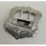 A Georgian Antique silver buckle with bright cut d