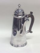 A good George I silver side handled coffee pot wit