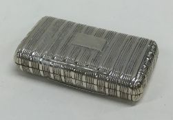 A good large Georgian silver vinaigrette with reed