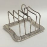 LIBERTY & CO: A rare five bar silver toast rack de