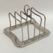 LIBERTY & CO: A rare five bar silver toast rack de