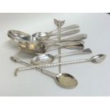 A quantity of silver and other cutlery. Approx. 19