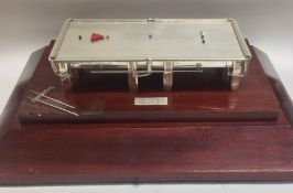 Of Snooker Interest: A novelty silver trophy in th