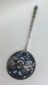 A good quality Russian silver and enamel spoon dec