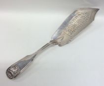 A heavy fiddle and thread pattern silver fish slic