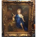 A massive 20th Century gilt framed picture. Approx