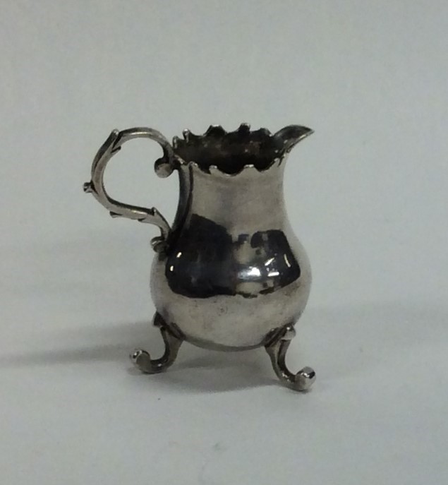 A rare miniature 18th Century Dutch ewer with scro - Image 2 of 5