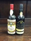Two x 75 cl bottles of Madeira to include: 1 x Bla