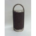 A rare Georgian nutmeg grater with silver gadroon