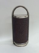 A rare Georgian nutmeg grater with silver gadroon