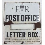 An old cast iron and enamel Post Office 'Letter Bo