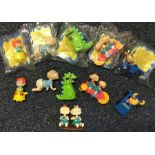 A set of five 'Rugrats' Burger King toys in cellop