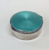 A large silver and enamel hinged top dressing tabl