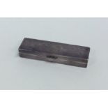 A rectangular crested silver toothpick box. Approx