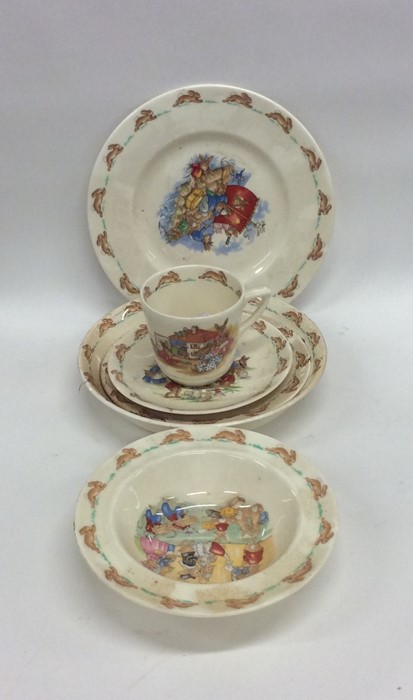 A collection of Royal Doulton 'Bunnykins' teaware.