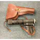 A Novoflex camera lens in leather case. Est. £20 -