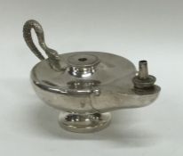 A good silver Adams' style Aladdin's lamp with sna