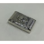 An unusual Antique Continental silver snuff box wi