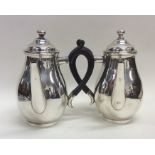 A good pair of Queen Anne style silver cafe au lai