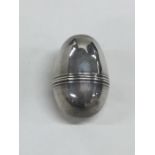An unusual miniature Antique silver nutmeg grater
